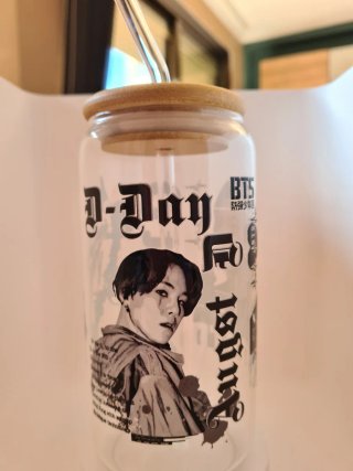 Vaso Cristal Suga BTS