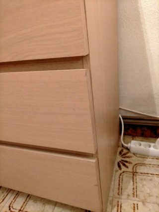 Cómoda Malm Ikea Tinte Roble Blanco