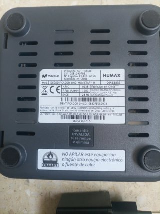 Receptor desco Movistar UHD TV Humax