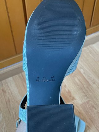 Zapatos de tacón de mezclilla