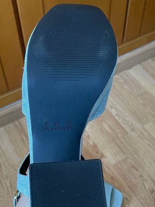 Zapatos de tacón de mezclilla