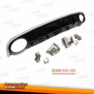 Difusor Trasero Audi A4 / A4 Avant B8 08-12 Look