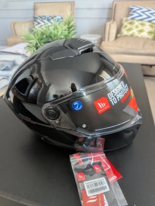 Casco Moto Modular Atom 2 SV Negro Talla L