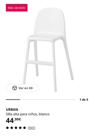Silla alta niños Urban IKEA