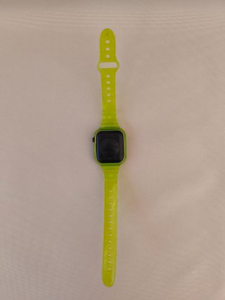 Reloj LED con correa flexible - Verde lima (nuevo)