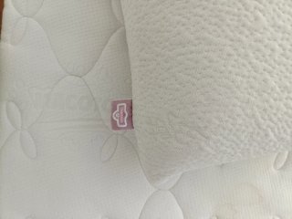 Canapé abatible Relax blanco+colchón+almohada visc