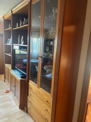 Mueble de salón cerezo hecho a mano ebanistería