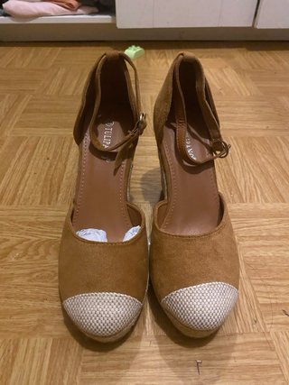 Sandalias cuña esparto