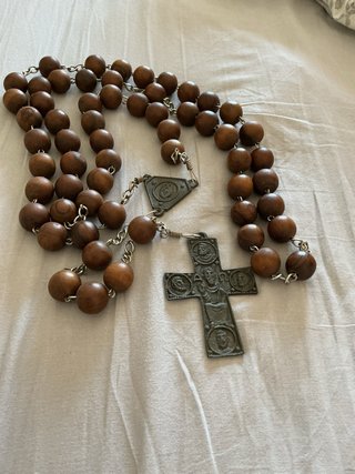 Rosario madera de pared