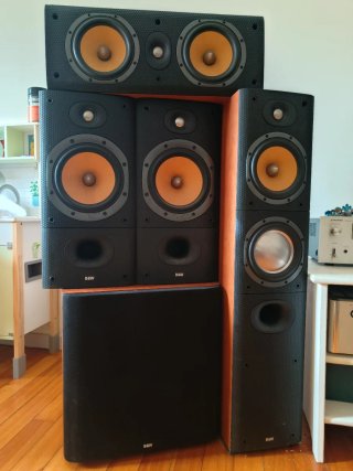 Home Cinema Espectacular B&W Serie 600 S3 + Denon
