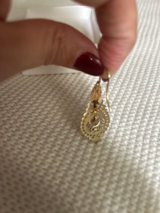Pendientes Plata Baño Oro Traje Gallega