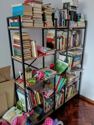 Estantería Metálica y Madera