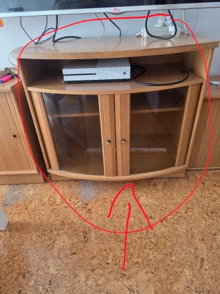 Sofá de 2 plazas y mueble tv.