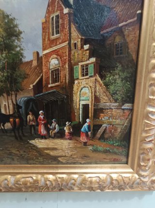 Dipinto paesaggio danese 30x40