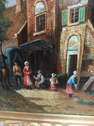 Dipinto paesaggio danese 30x40