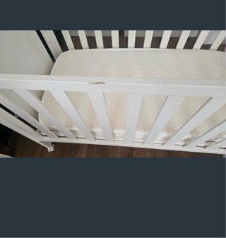 Cuna Indi convertible en cama + colchón