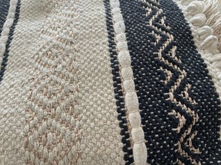 Set 4 Cojines Decorativos Beige y Negro