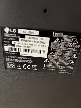 Televisor LG Negro NO FUNCIONA