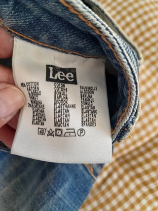 Falda vaquera Lee azul mini