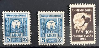 Guerra civil, coleccion de sellos y viñetas.