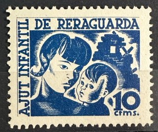 Guerra civil, coleccion de sellos y viñetas.