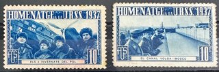 Guerra civil, coleccion de sellos y viñetas.