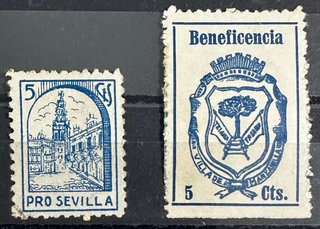 Guerra civil, coleccion de sellos y viñetas.
