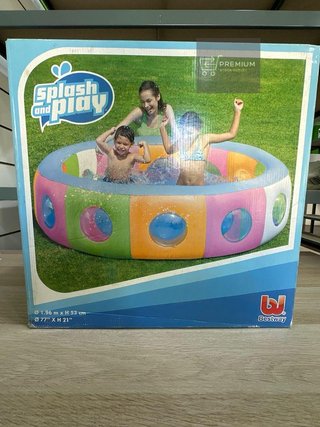 Bestway-piscina inflable con ventana para bebé