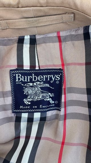 Burberrys Vintage Gabardina Beige Hecho en England