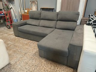 Sofá Chaiselongue Gris