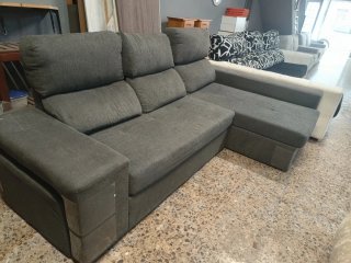 Sofá Chaiselongue Gris