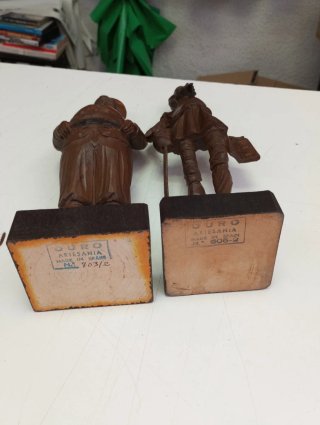 Figuras madera Don Quijote y Sancho Panza