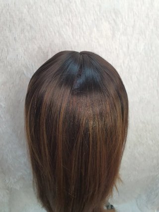 Peluca Degradada Rubio Oscuro 55cm - ¡Nueva!