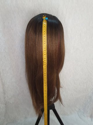 Peluca Degradada Rubio Oscuro 55cm - ¡Nueva!