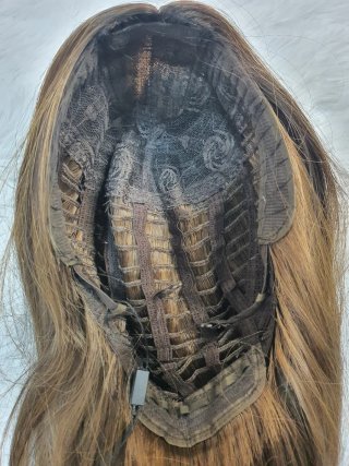 Peluca Degradada Rubio Oscuro 55cm - ¡Nueva!