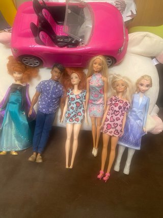 Lote de 6 Muñecas Barbie y Accesorios
