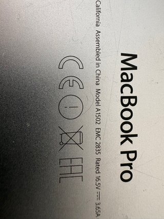 MacBook Pro A1502 Plata