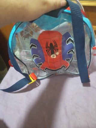 Casco y Mochila Spiderman Infantil
