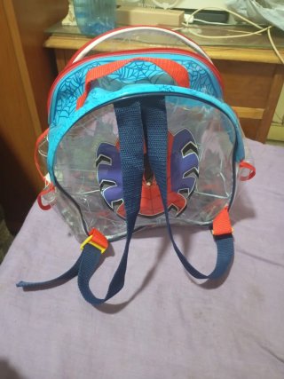 Casco y Mochila Spiderman Infantil