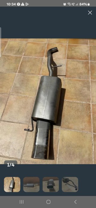 Tubo de escape ovalado
