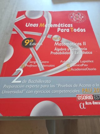Umas Matematicas para Todos.Volumen 1 y 2.