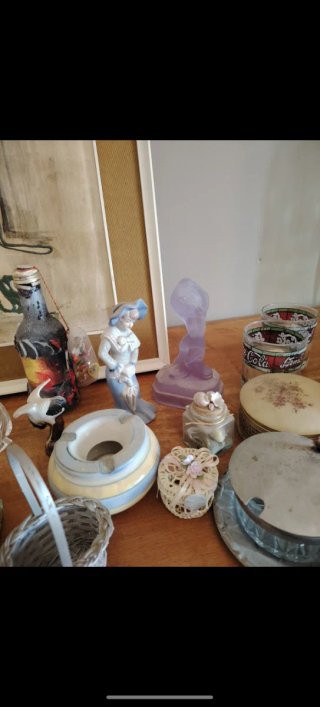Lotto o singoli bomboniere ceramiche piatti vintag