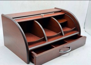 Escritorio Organizador de Madera con Persiana