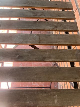 Mesa plegable madera balcón