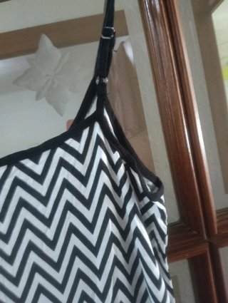 Mono M/38/10 Zigzag Negro Blanco