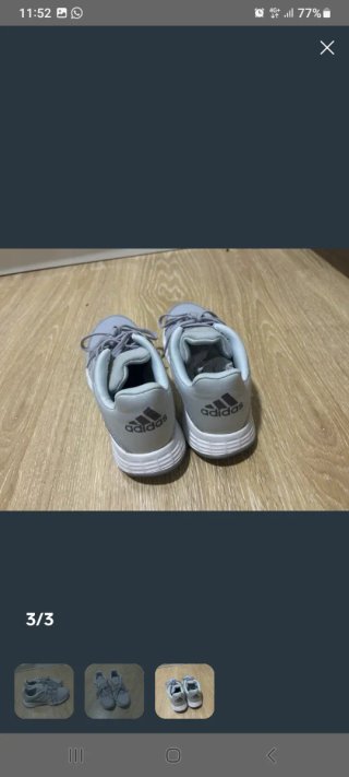 Zapatillas Adidas Gris/Blanco Talla 40