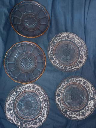 Platos de cristal antiguos