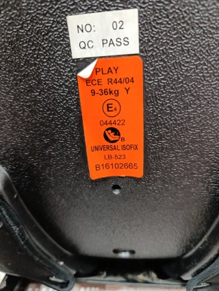 Silla de coche PLAY SAFE FIX Negra, grupo 2, 3