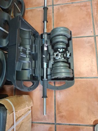 Set de pesas 20 kg con maletín