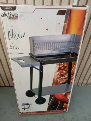 Barbacoa para  carbón AKTIVE Nueva 90x32x85cm